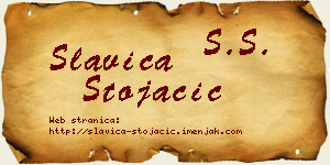 Slavica Stojačić vizit kartica